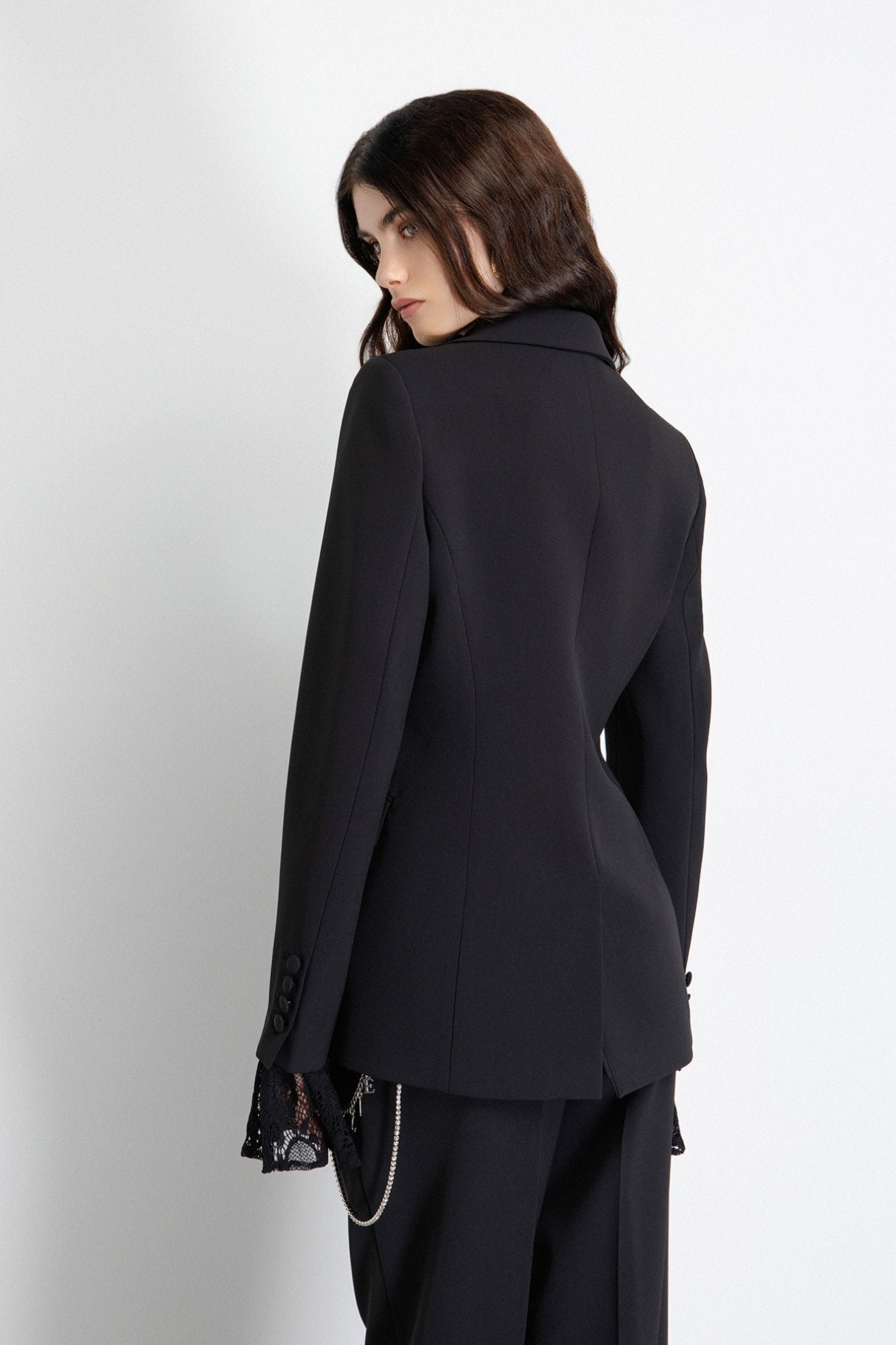 GIACCA GAELLE PARIS AI26 - Giacca Monopetto Sfiancata In Cady Con Accessorio Cintura - GAABW08051