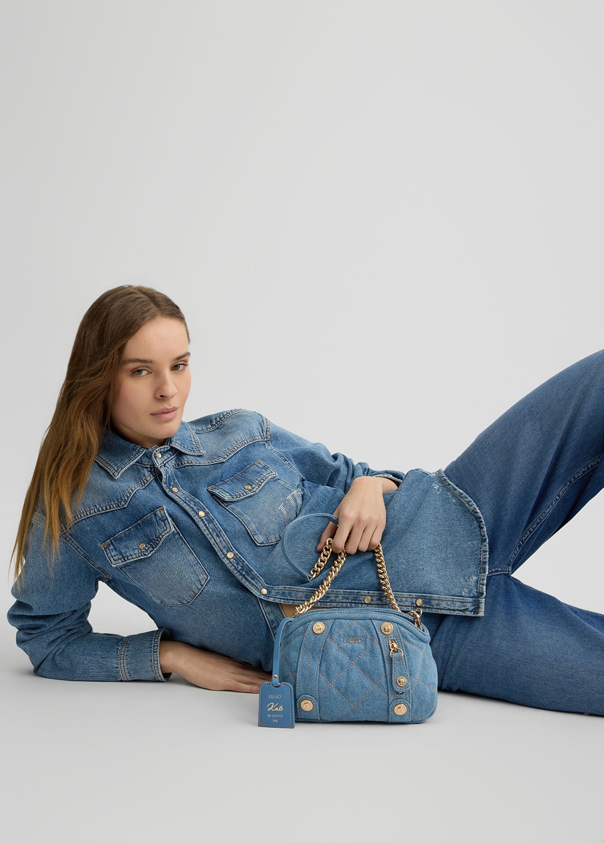 BORSE LIU JO PE25 - Borsa in denim matelassé - AA5257