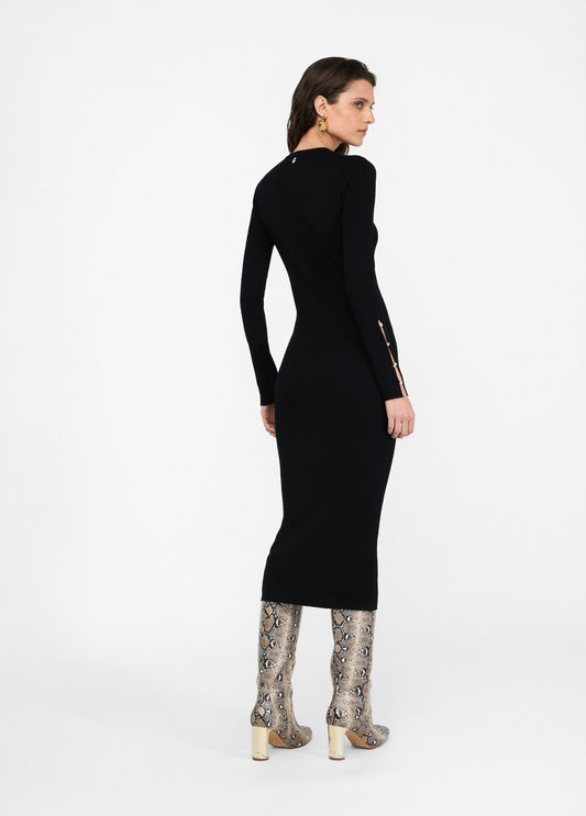 ABITO LIU JO AI26 - Abito in maglia con castoni gioiello - MF5036