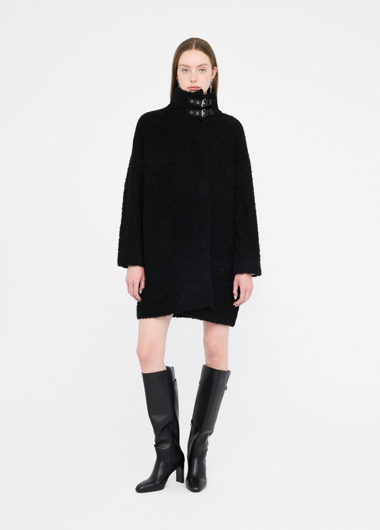 CAPPOTTO LIU JO AI26 - Cappotto in maglia bouclé - MF5441