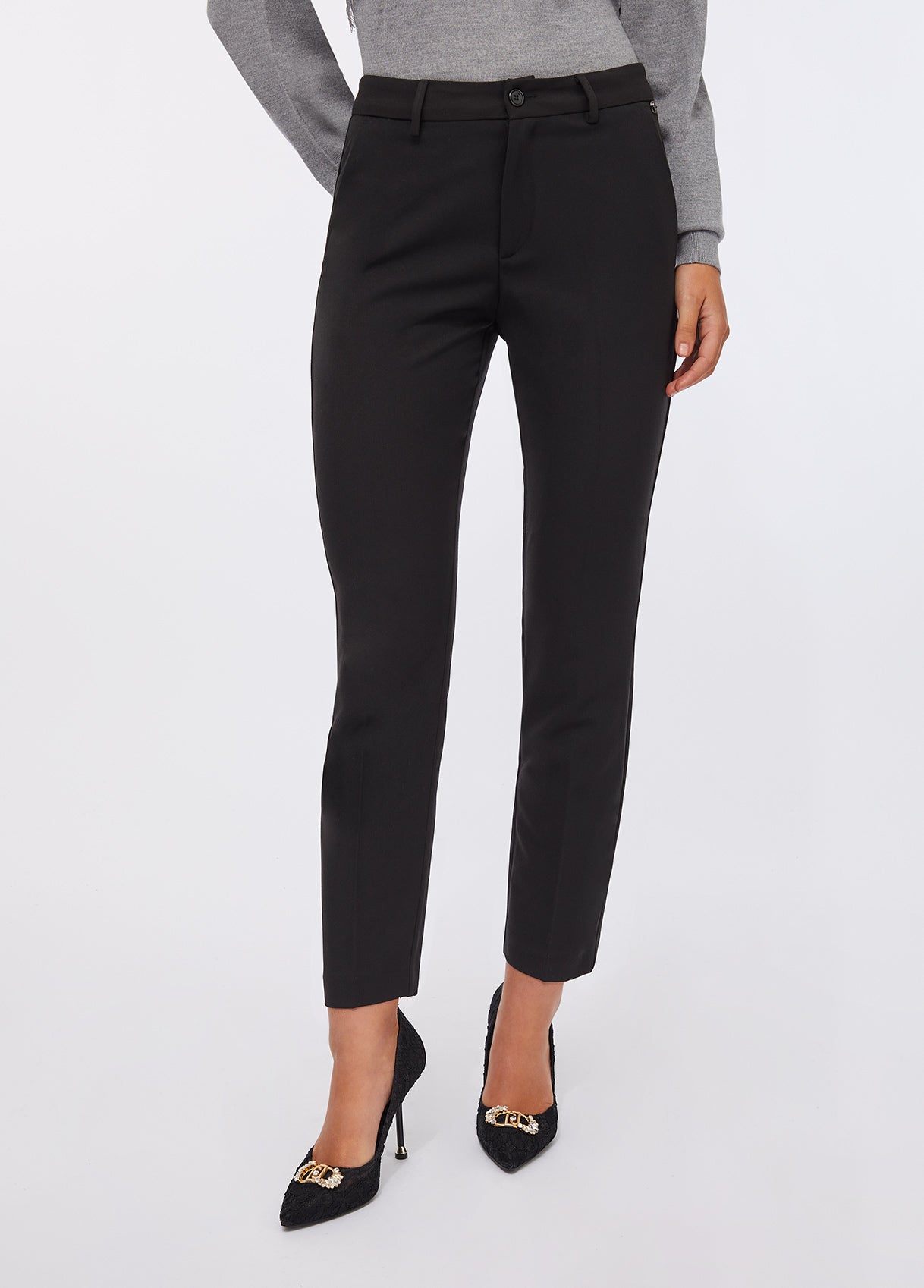 PANTALONI LIU JO AI26 - Pantaloni chino slim fit - MF5136