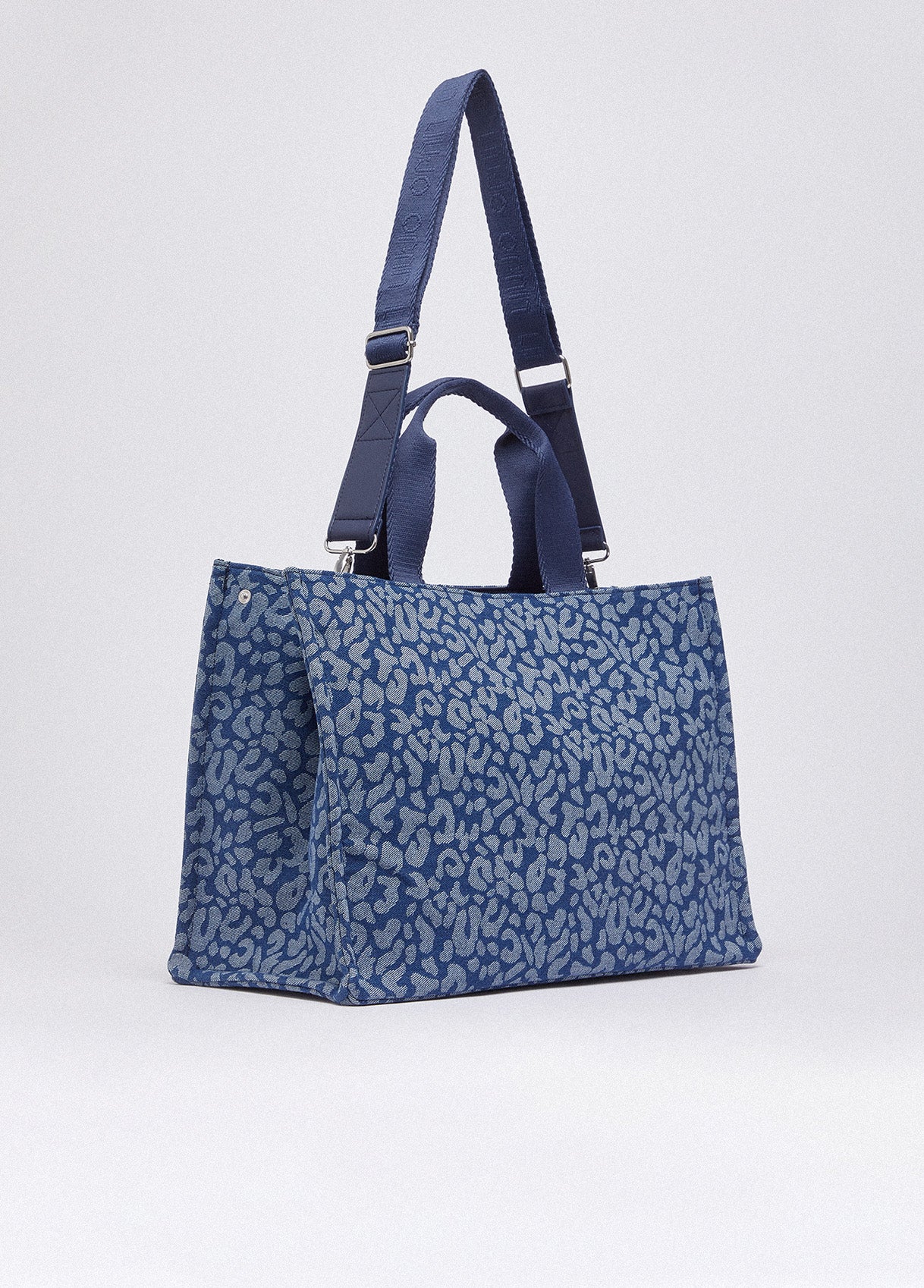 Borse LIU JO PE26 - Tote bag grande in denim animalier - 2A6026