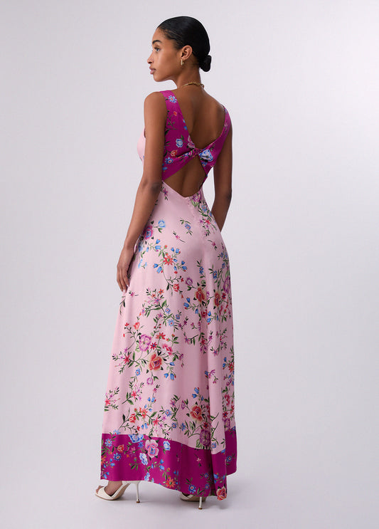 ABITO LIU JO PE26 - Abito lungo a fiori - CA6297