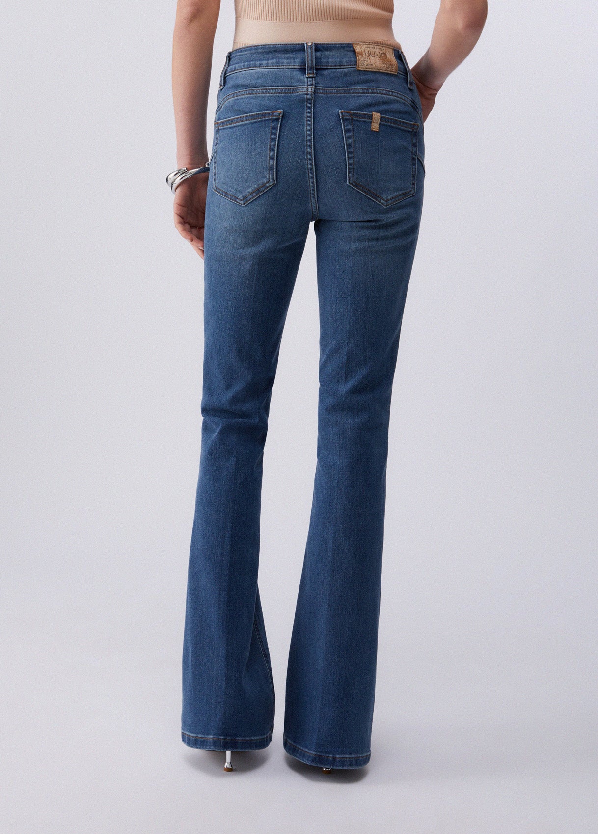 JEANS LIU JO PE26 - Jeans bootcut a vita alta- UA6015