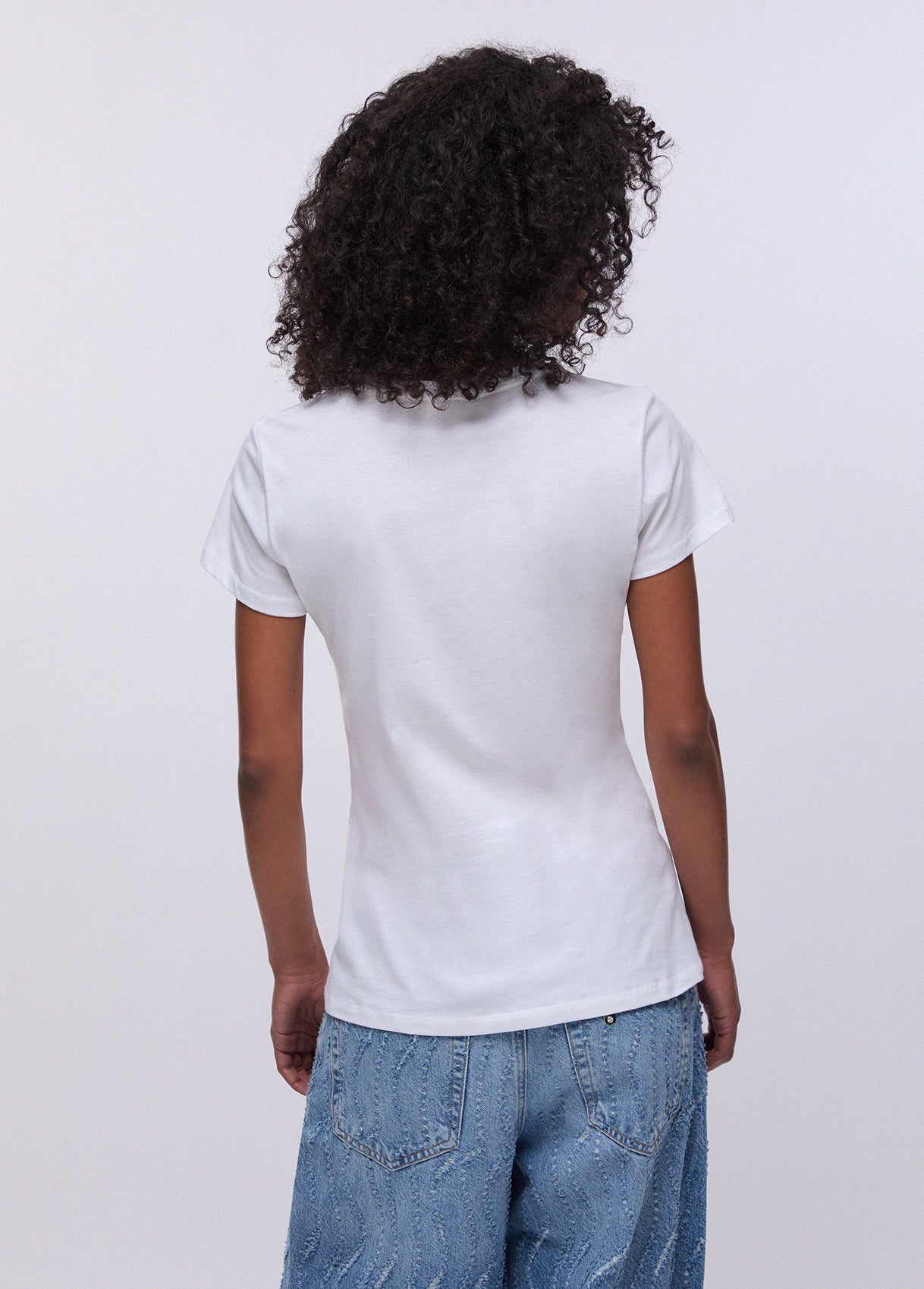 T-shirt e Top LIU JO PE26 - T-shirt con stampa e strass - WA6493