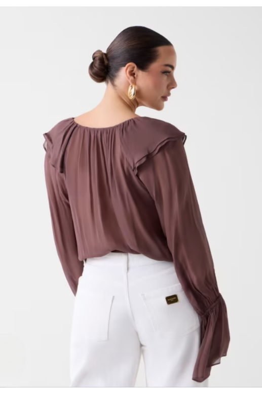 CAMICIA MARCIANO PE26 - Blusa a volant Marciano - G6GH04W2385