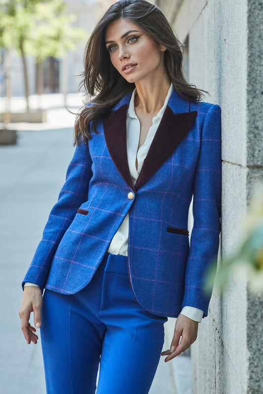 GIACCA THE EXTREME COLLECTION AI24 -  BLAZER THERESE IN LANA MERINO BLU - 2167