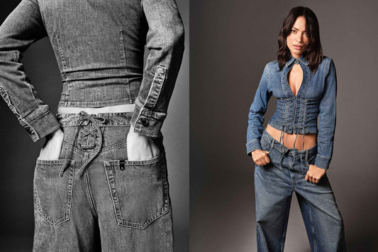 LIU JO FEAT LIU JO PE26 - Camicia in denim con stringhe - UA6507