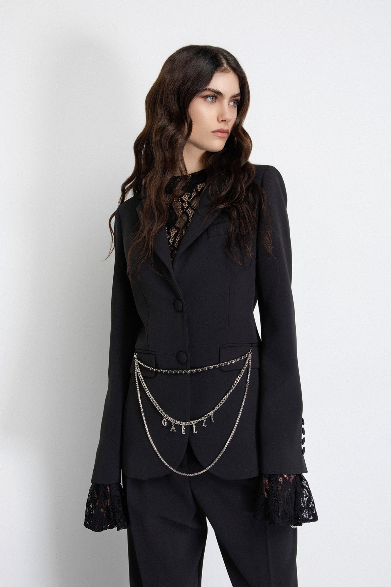 GIACCA GAELLE  PARIS AI26 -  Giacca Monopetto Sfiancata In Cady Con Accessorio Cintura -  GAABW08051