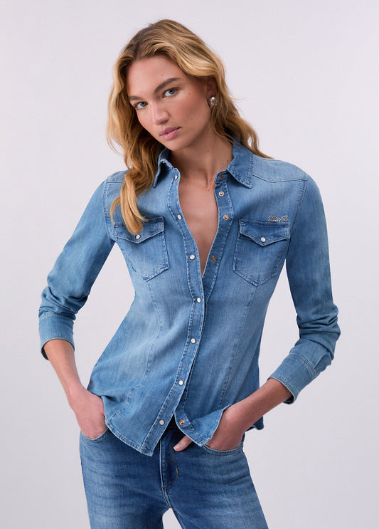 CAMICIA LIU JO PE26 - Camicia in denim -  UXX046