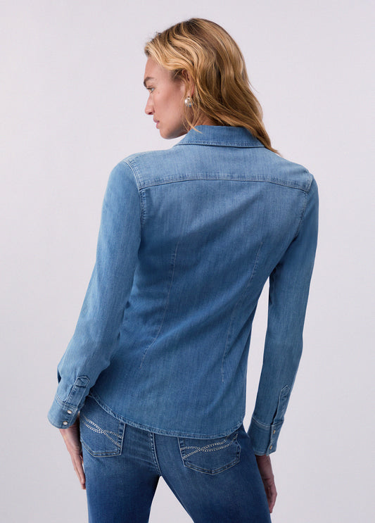 CAMICIA LIU JO PE26 - Camicia in denim -  UXX046