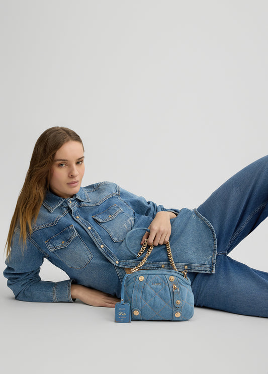 BORSE LIU JO PE25 - Borsa in denim matelassé -   AA5257