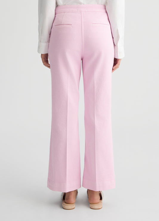 JEANS LIU JO PE25 - Pantaloni flare cropped in cotone -  CA5377