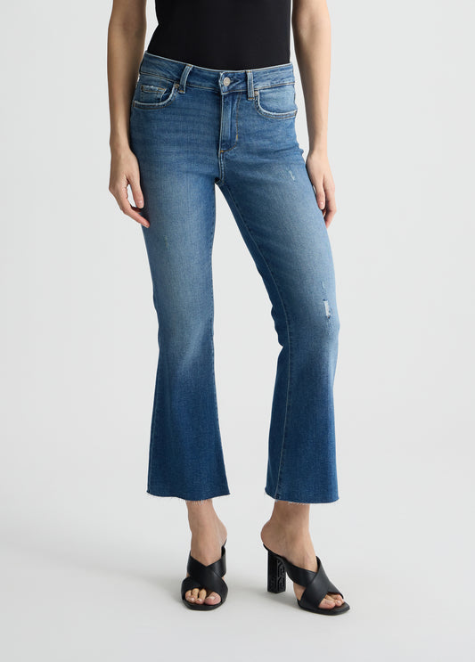 JEANS LIU JO PE25 - Jeans flare cropped - UA5075