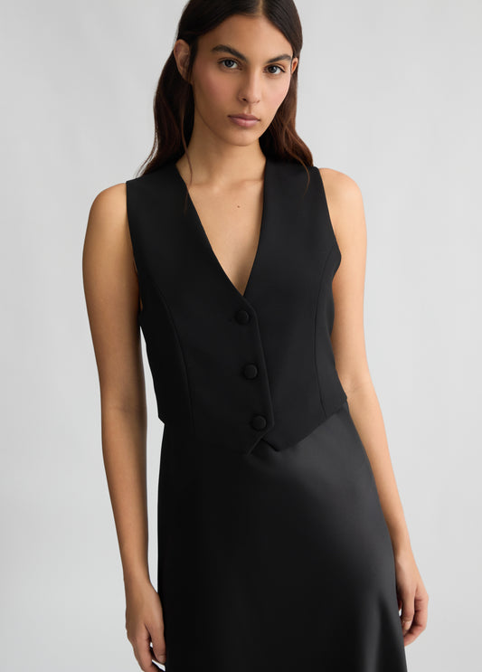 ABITO LIU JO PE25 - Vestito lungo con gilet - WA5271