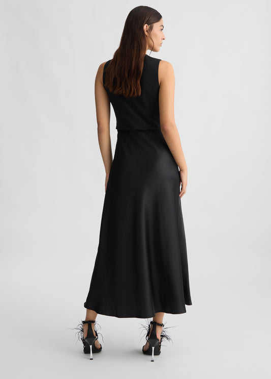 ABITO LIU JO PE25 - Vestito lungo con gilet - WA5271