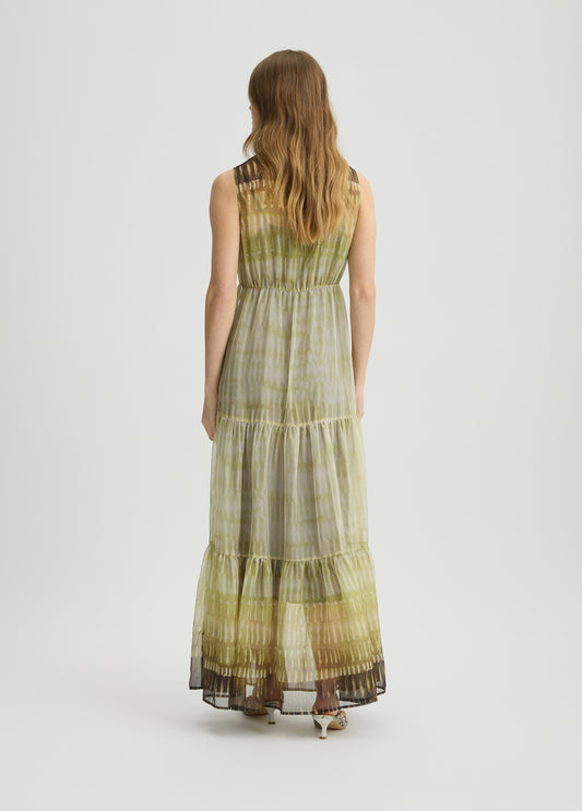 ABITO LIU JO PE25 - Abito chemisier in chiffon stampato - WA5031
