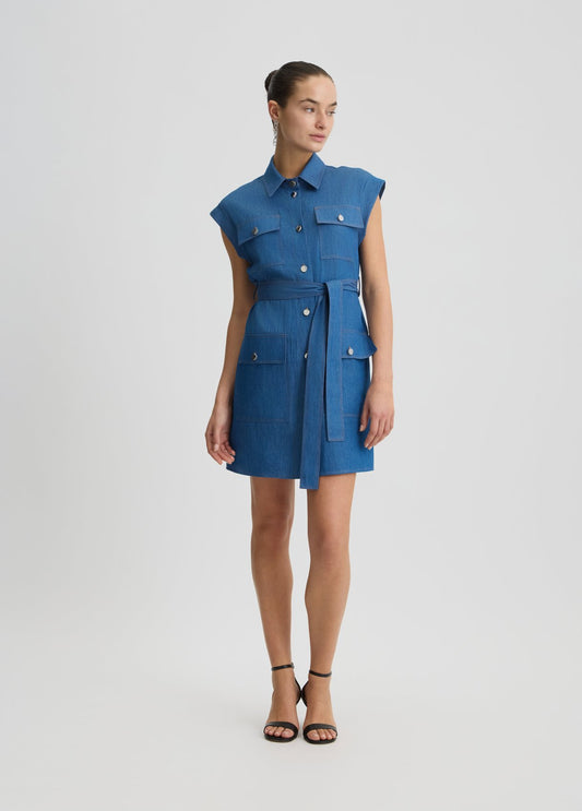ABITO LIU JO PE25 - Abito chemisier in denim - WA5509