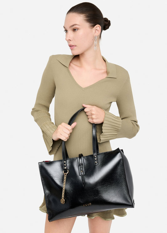 BORSE LIU JO AI26 - Tote bag grande glossy - AF5024