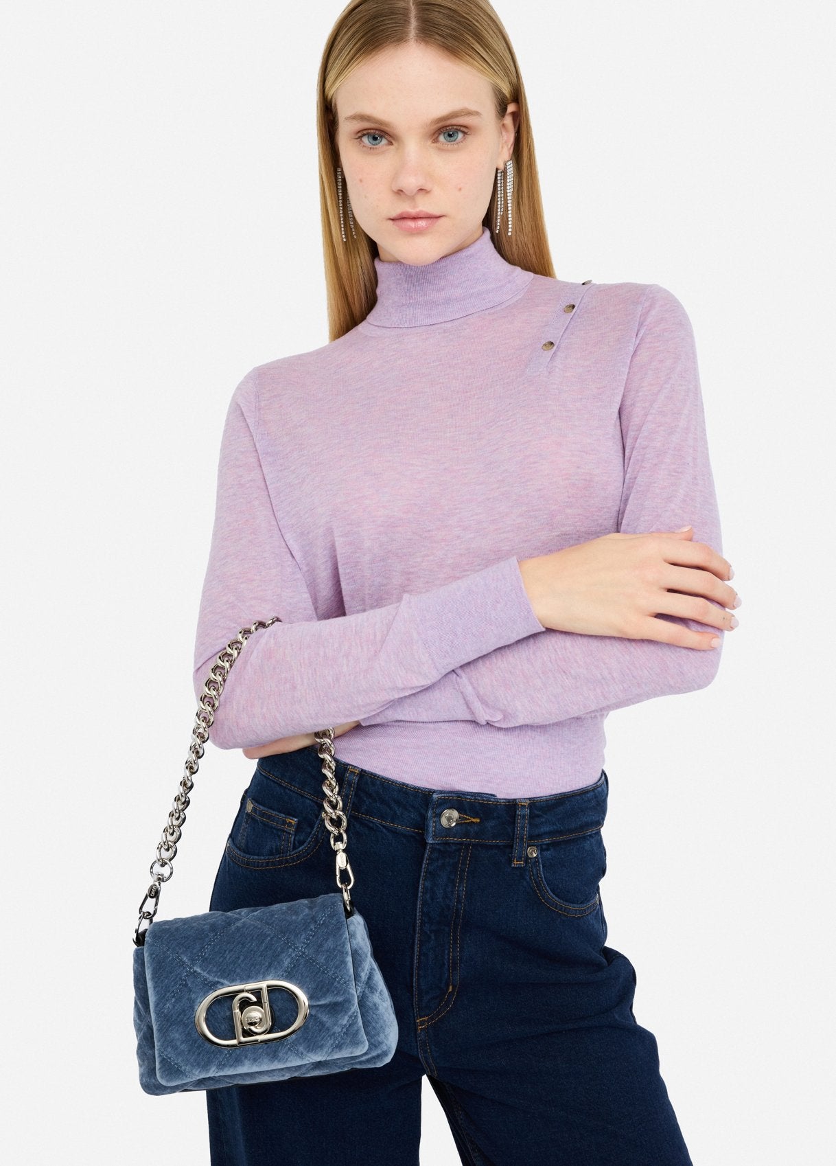 BORSE LIU JO AI26 - Borsa LaPuffy piccola in velluto - AF5269