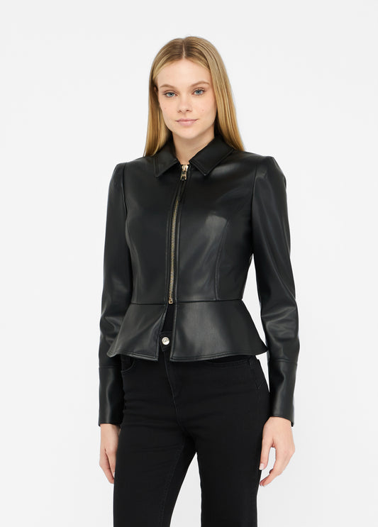 GIACCA LIU JO AI26 - Giacca slim-fit in tessuto spalmato - CF5203