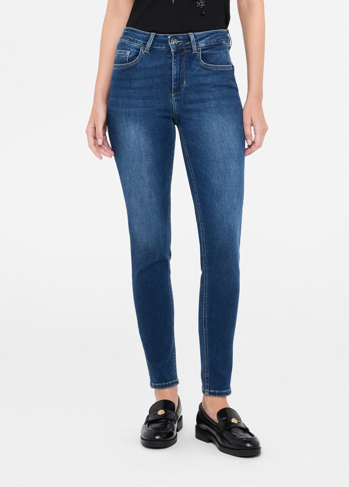 JEANS LIU JO AI26 - Jeans skinny a vita alta -   UF5013