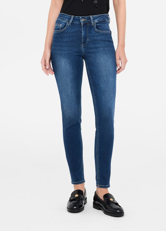 JEANS LIU JO AI26 - Jeans skinny a vita alta -   UF5013