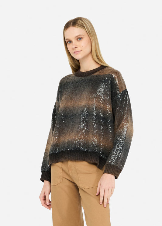 MAGLIERIA LIU JO AI26 -Maglia con paillettes - MF5380