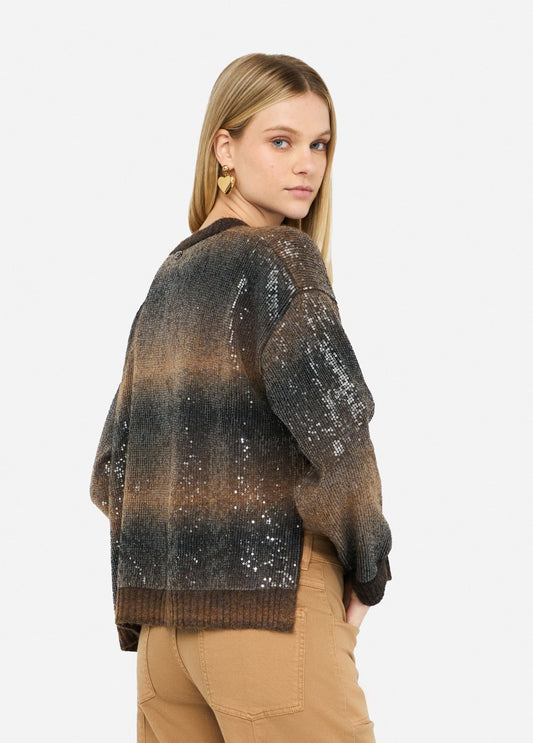 MAGLIERIA LIU JO AI26 -Maglia con paillettes - MF5380