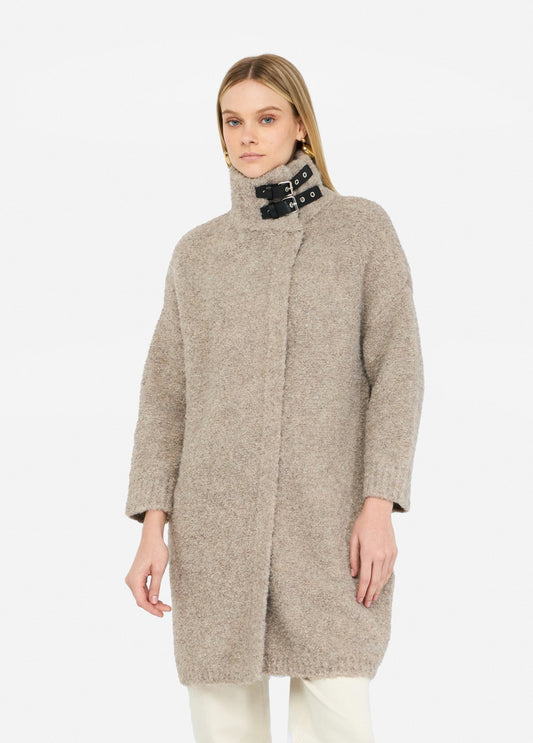 CAPPOTTO LIU JO AI26 - Cappotto in maglia bouclé -  MF5441