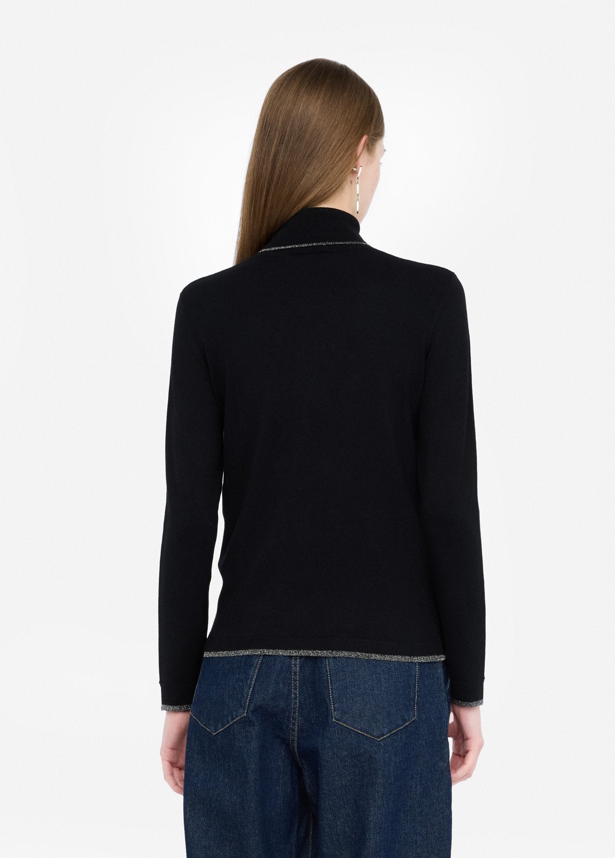 MAGLIERIA LIU JO AI26 - Dolcevita con dettagli in lurex® - MF5229