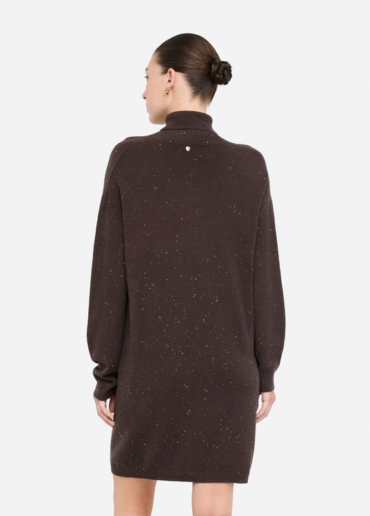 ABITO LIU JO AI26 - Abito in maglia con micro paillettes - MF5484
