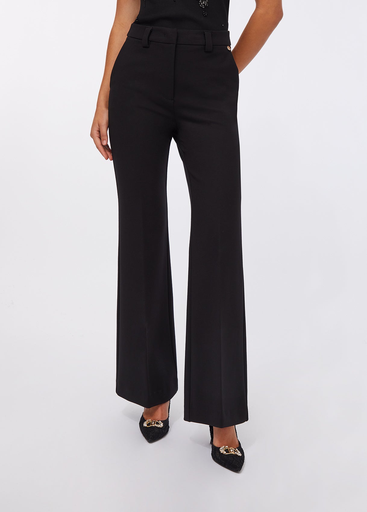 PANTALONI LIU JO AI26 - Pantaloni flare eleganti - CF5345