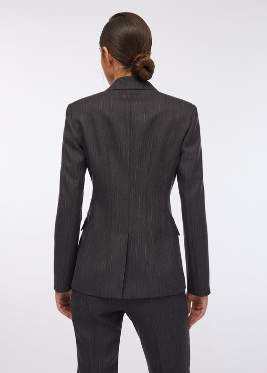 GIACCA LIU JO AI26 - Blazer doppiopetto gessato -  CF5232