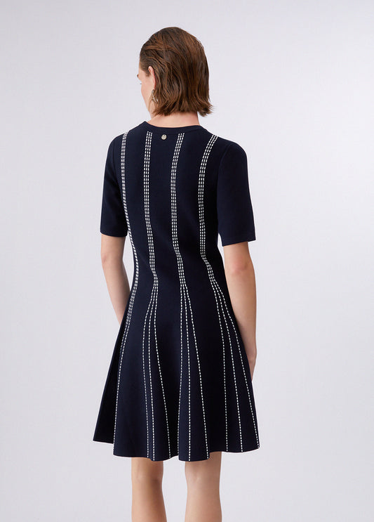 ABITO LIU JO PE26 - Abito corto in maglia - WA6145