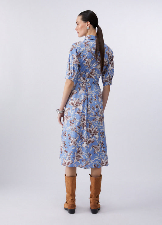 ABITO LIU JO PE26 - Abito midi in popeline - WA6349