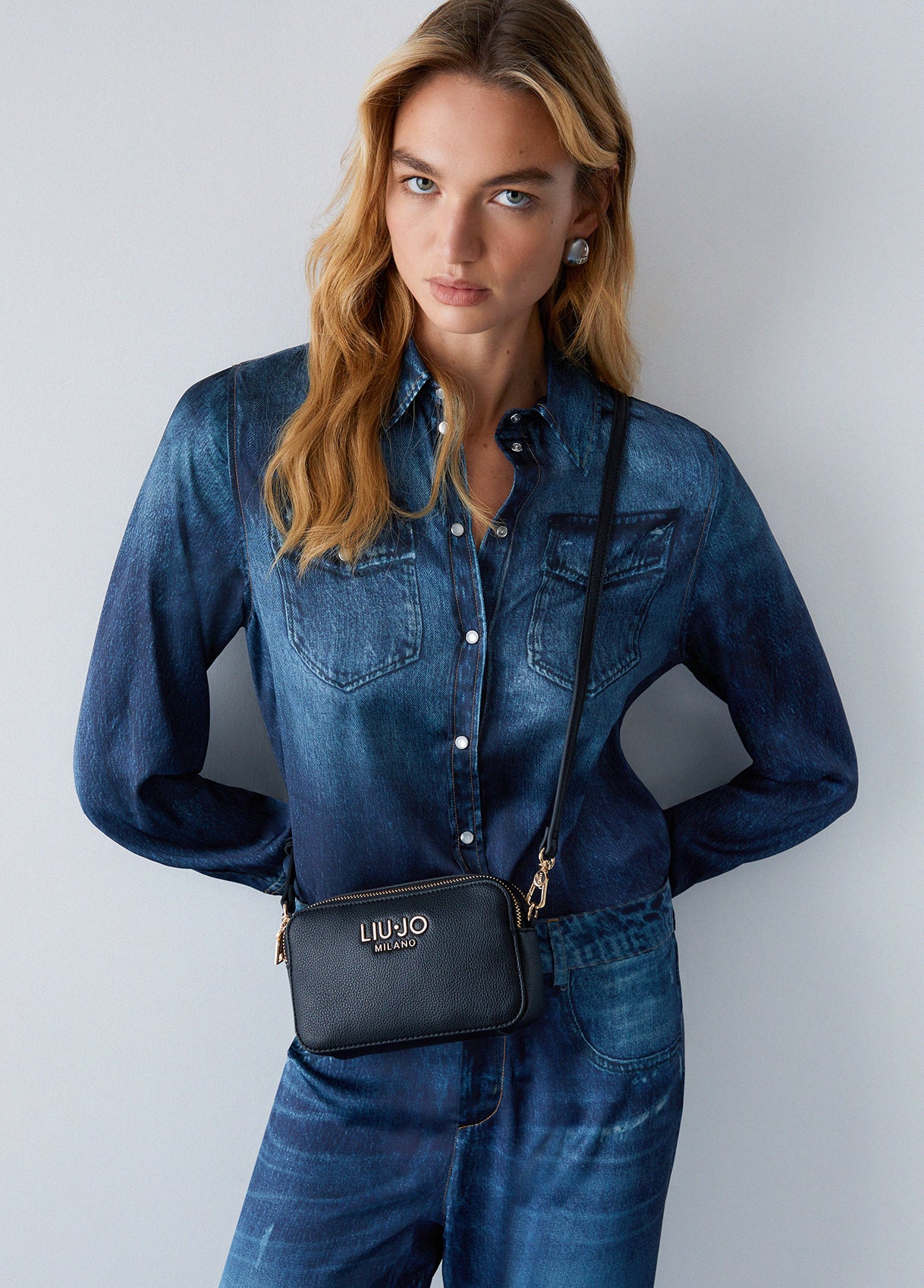 Borse LIU JO PE26 - Borsa a tracolla piccola in denim - AA6100