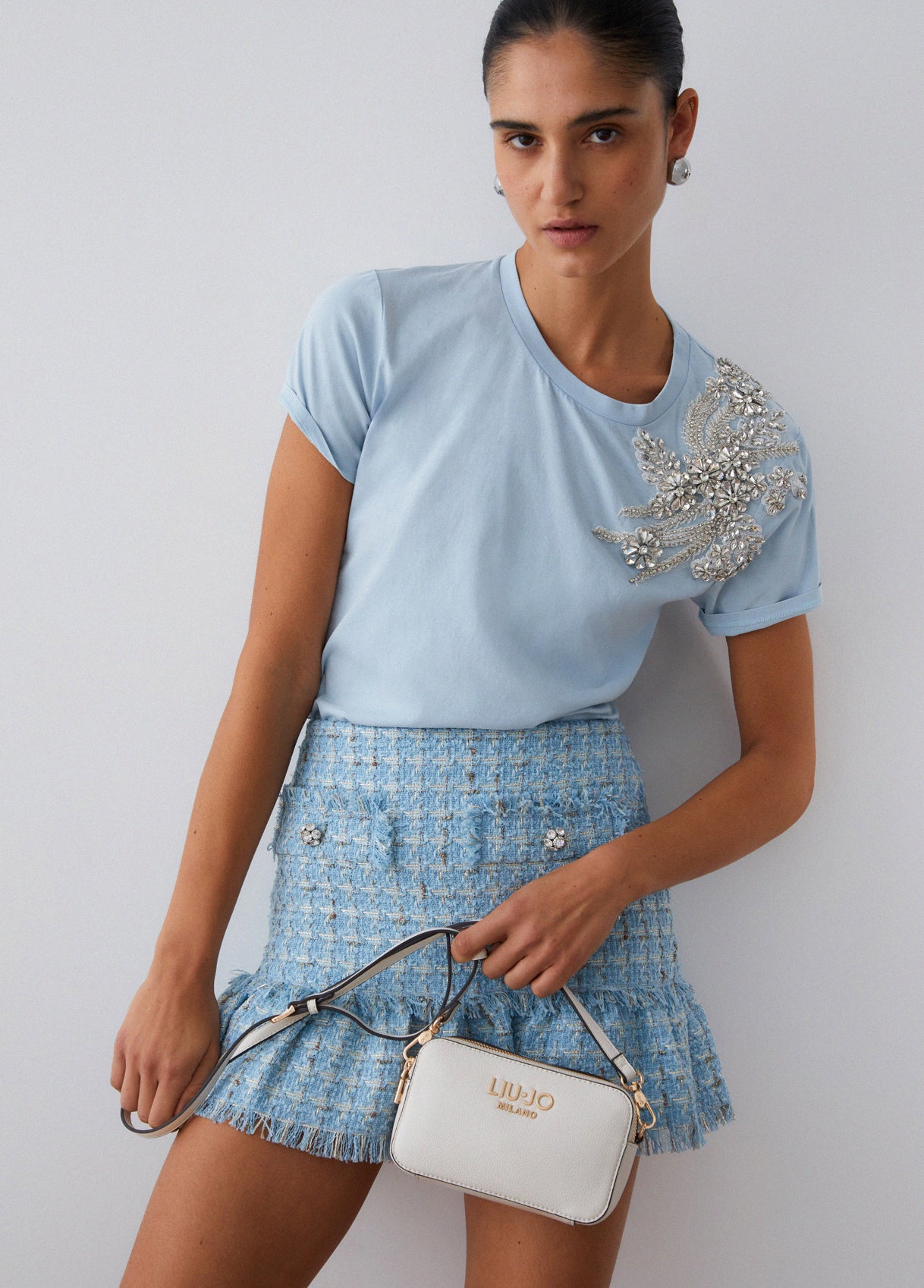 Borse LIU JO PE26 - Borsa a tracolla piccola in denim - AA6100