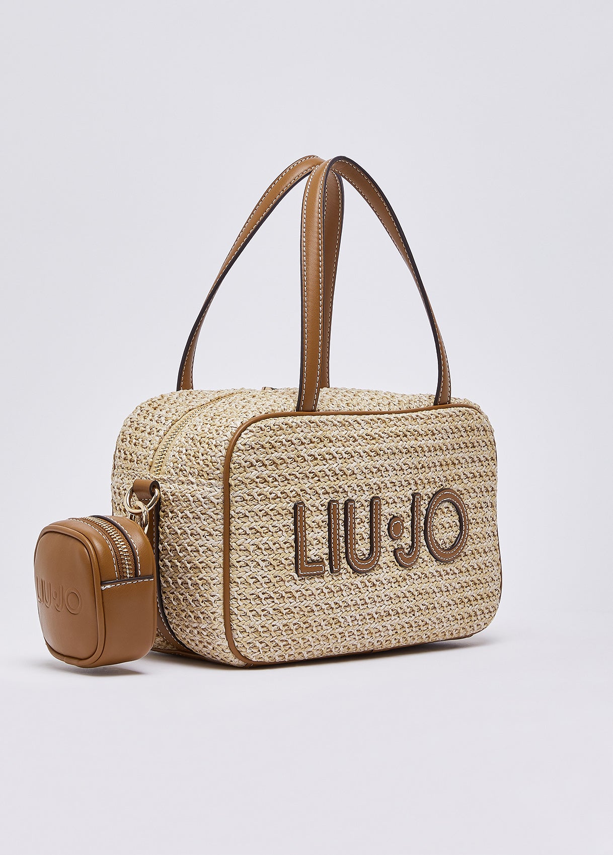 Borse LIU JO PE26 - Borsa bowling media in pizzo - AA6113