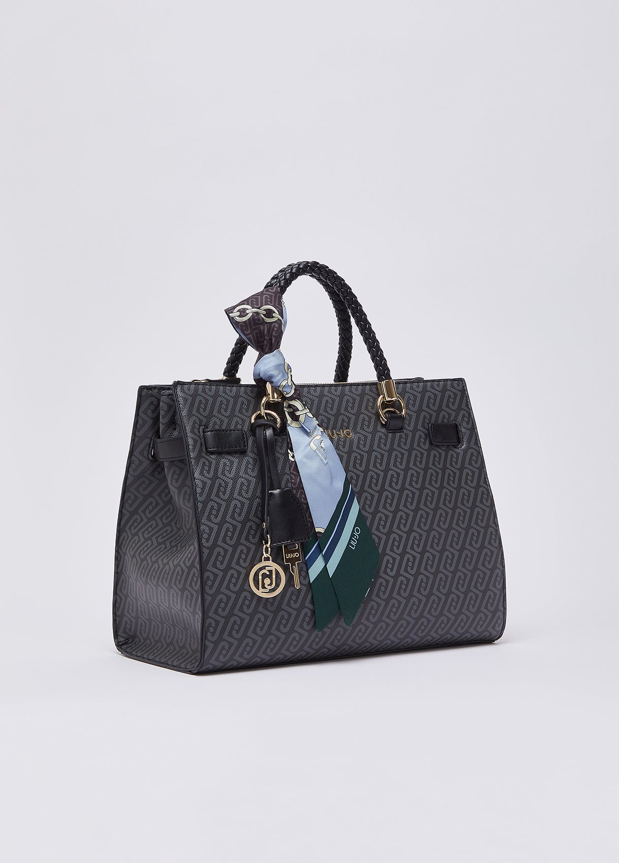 Borse LIU JO AI26 - Borsa satchel media con foulard - AF6086E113722222T.U.