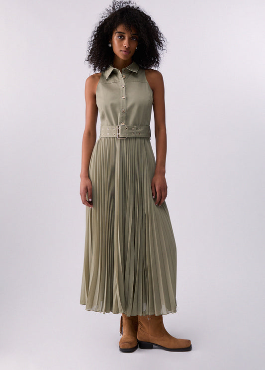 ABITO LIU JO PE26 - Abito lungo plissé - CA6263