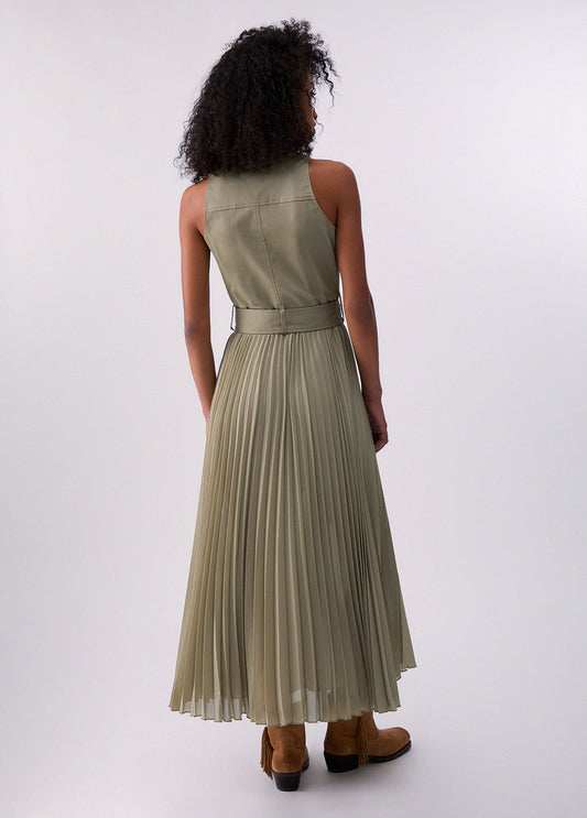 ABITO LIU JO PE26 - Abito lungo plissé - CA6263