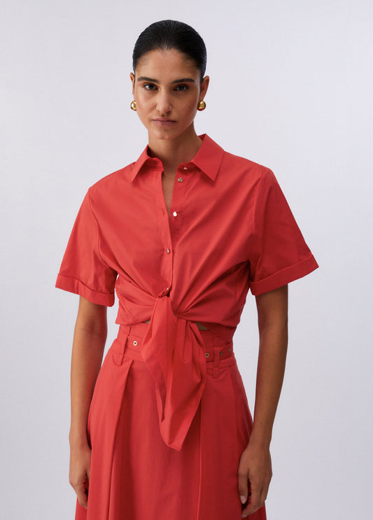 CAMICIA LIU JO PE26 - Camicia con nodo -  CA6281