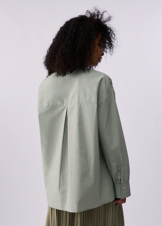CAMICIA LIU JO PE26 - Camicia oversize con ricamo -  CA6287