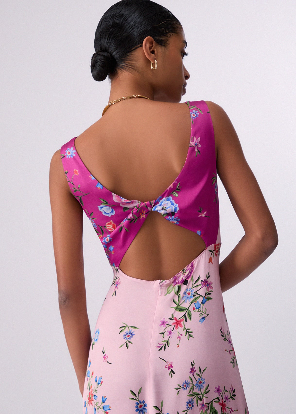 ABITO LIU JO PE26 - Abito lungo a fiori - CA6297