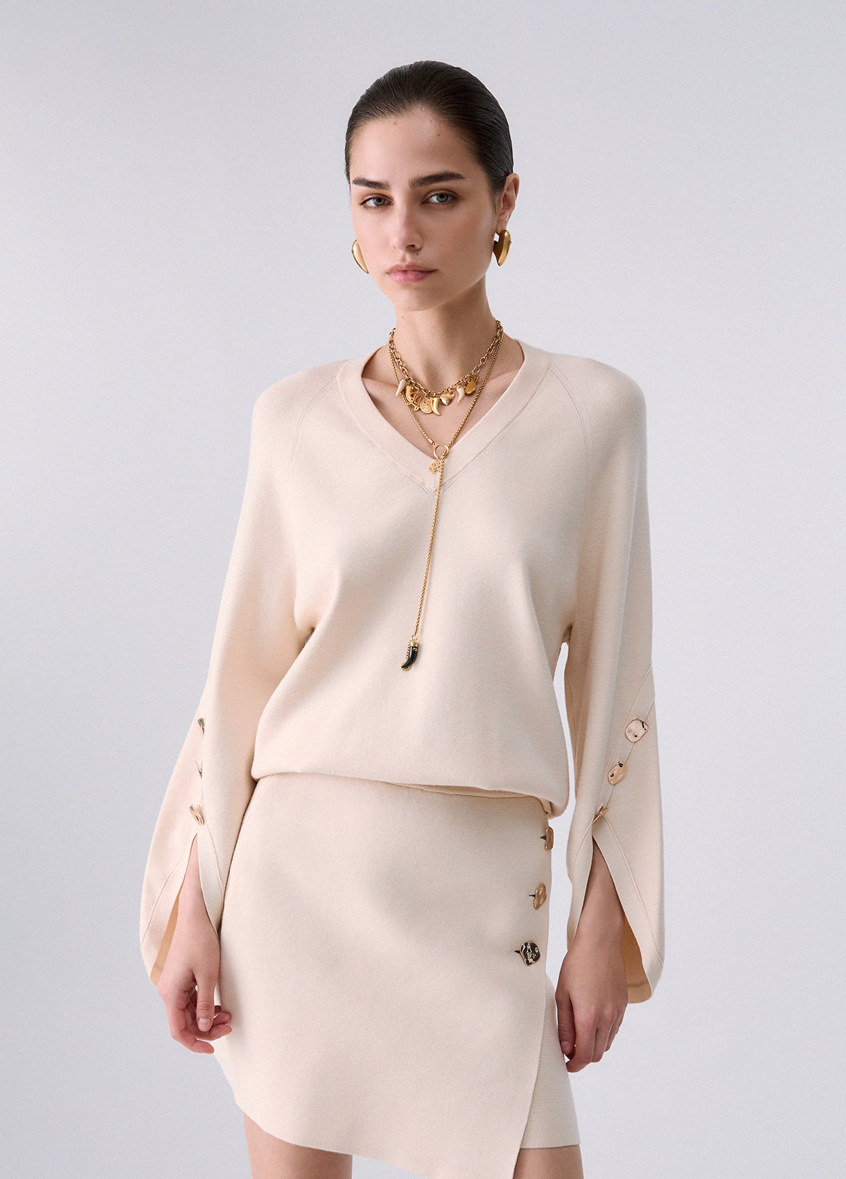 Maglieria LIU JO AI26 - Maglia con spacchetti - CF6092MS99EX0793