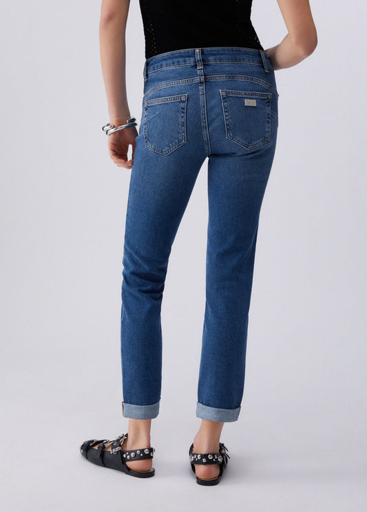 JEANS LIU JO PE26 - Jeans skinny con ricami gioiellot - UA6006