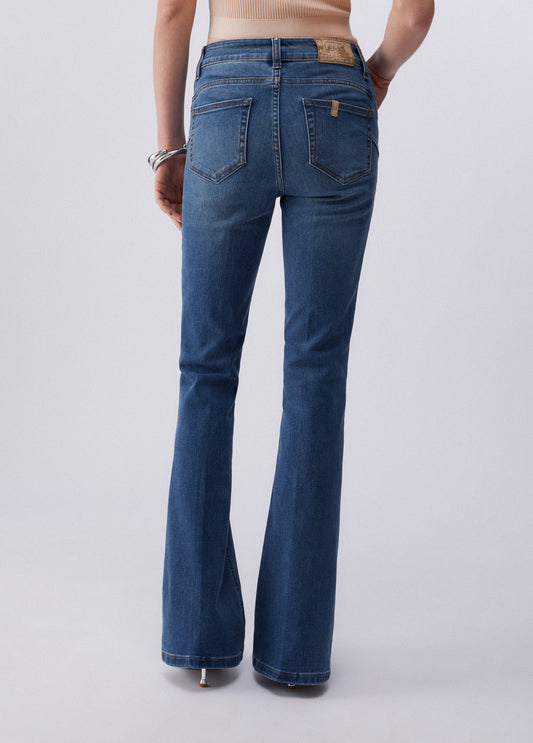 JEANS LIU JO PE26 - Jeans bootcut a vita alta- UA6015