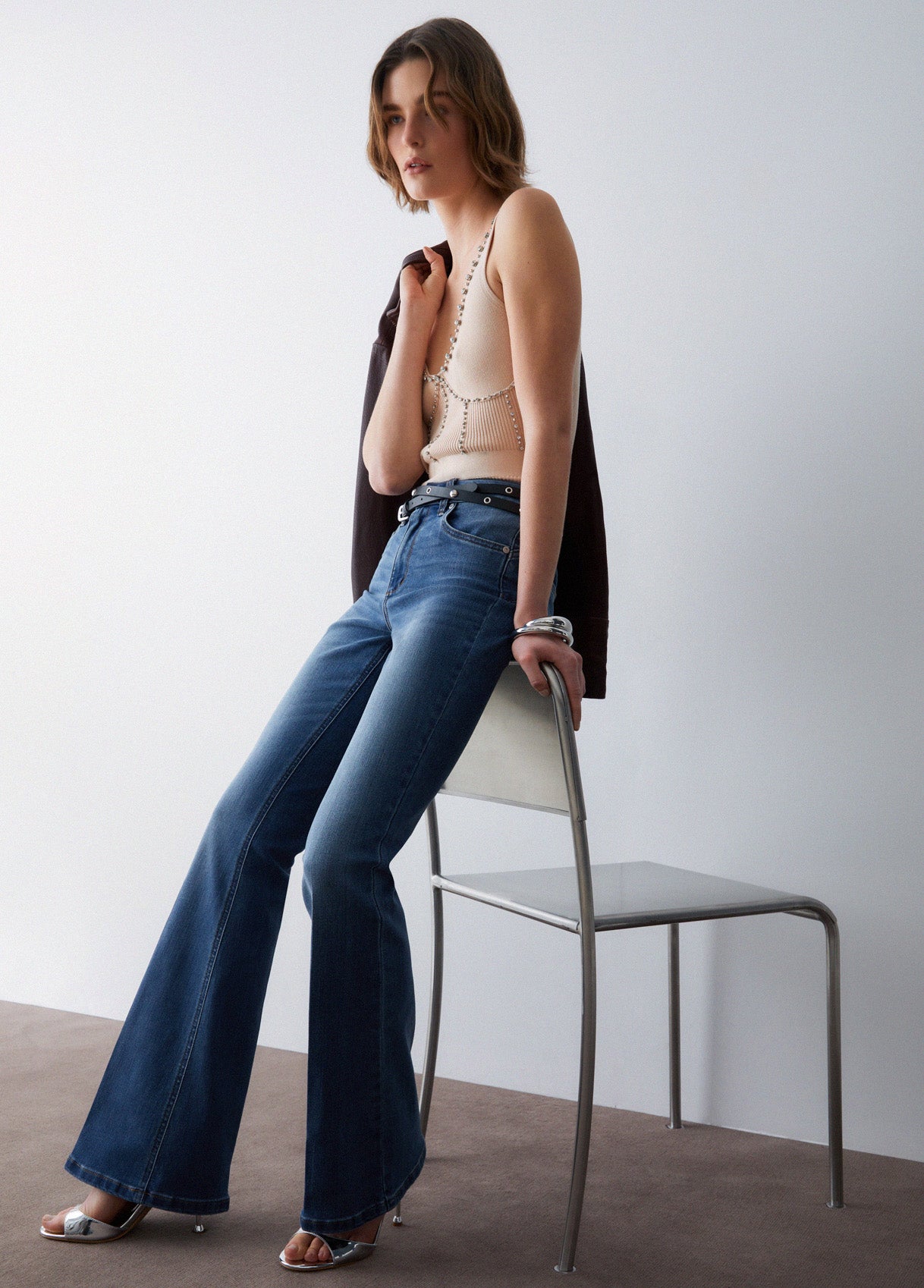 JEANS LIU JO PE26 - Jeans bootcut a vita alta- UA6015