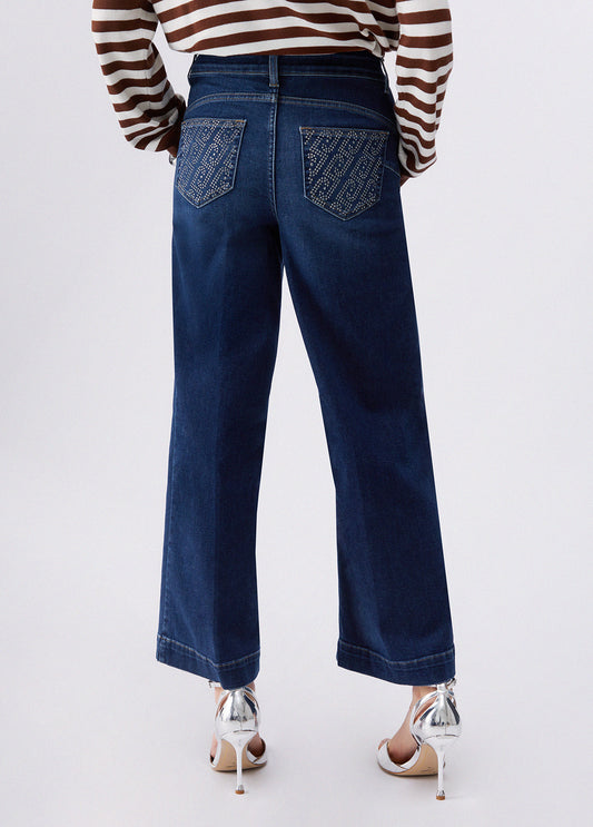 Jeans LIU JO PE26 - Jeans flare con strass - UA6078